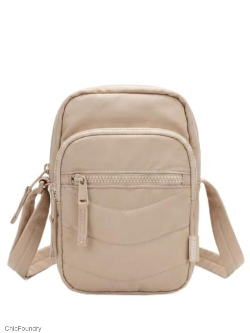 Puffy Quilted Crossbody Purse Waterproof Nylon Travel Bag